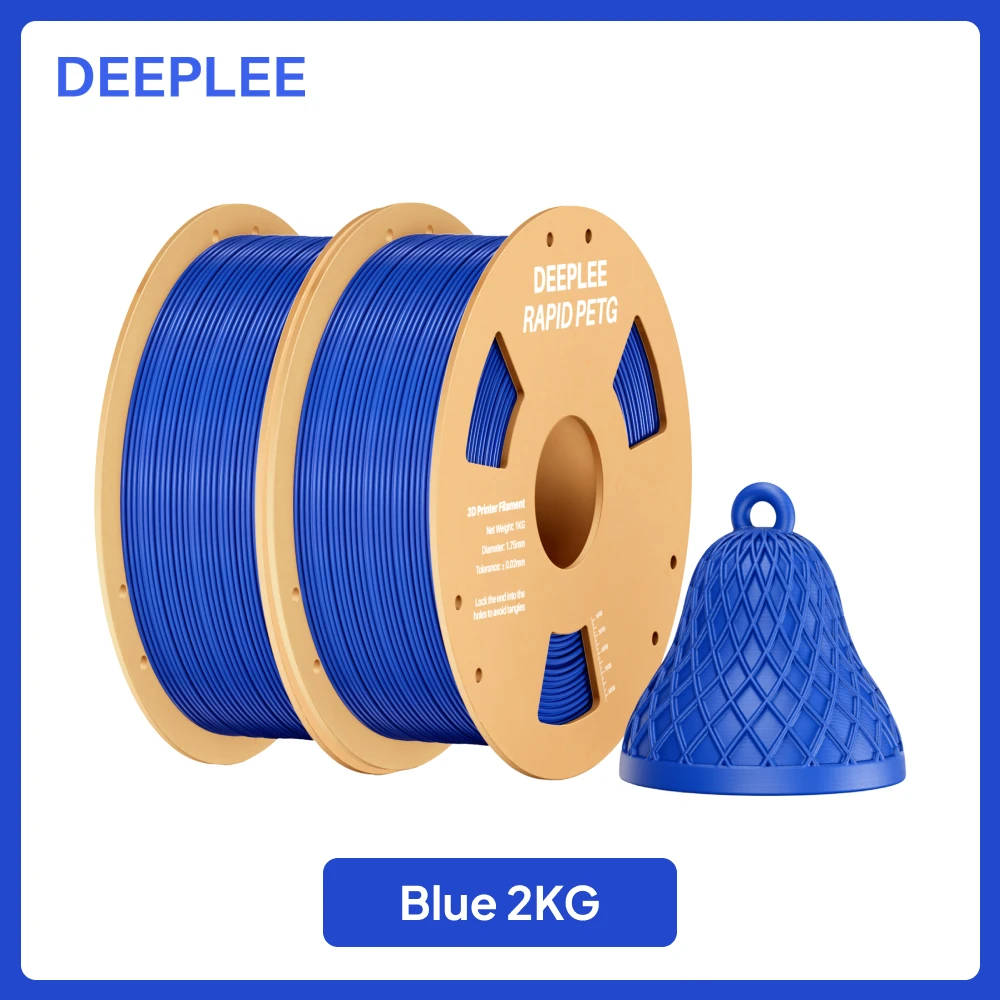 DEEPLEE 2KG RAPID PETG Filament 1,75mm für Neptune 4 Plus/Max High Flow, Stoßfestes 3D-Druck PETG Filament