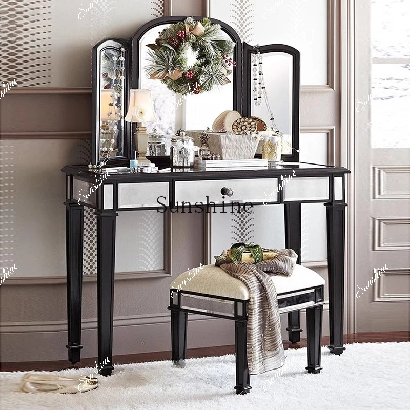 

Bedroom simple modern European makeup table mirror furniture neoclassical 2006 FT