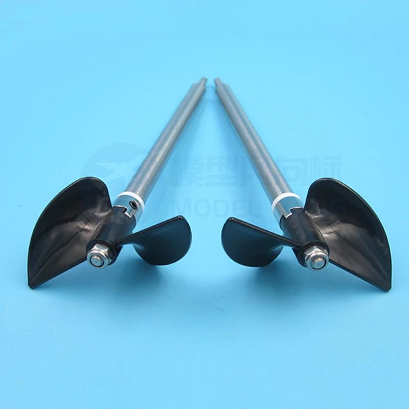 RC Boat 2-Blade Thread Pitch P1.4*D70mm  Central Aperture 5mm Semi-immersed Nylon Paddle Positive/Reverse Propeller