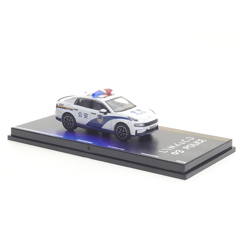 XCarToys 1/64 Lynk & Co03 Grijze Kristallen Doos Auto Legering Speelgoed Motorvoertuig Diecast Metaal Model Kinderen Kerstcadeau speelgoed voor Jongens