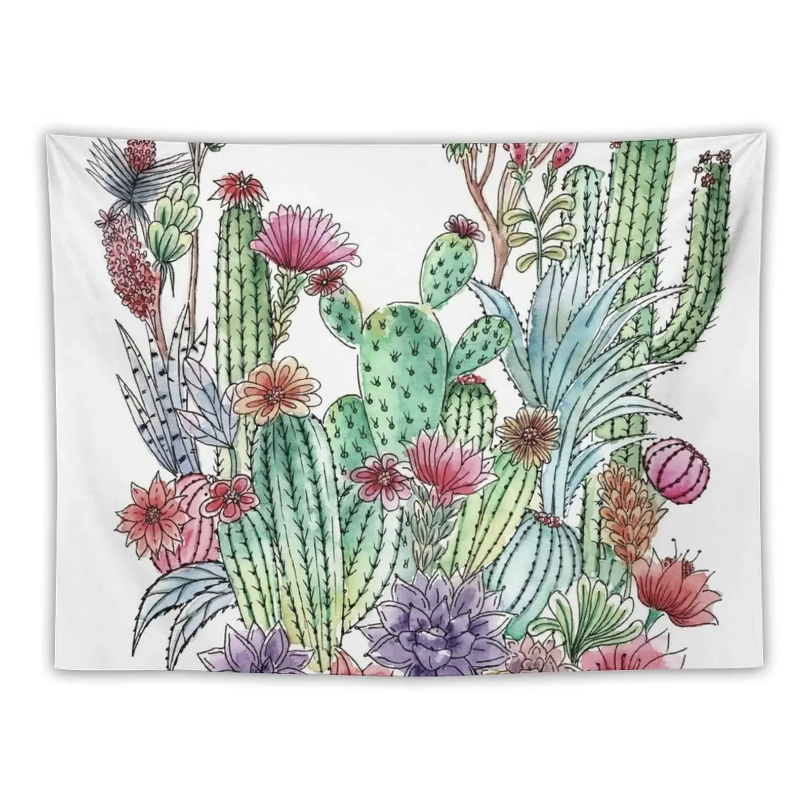 Cactus garden Tapestry Room Ornaments Room Decoration Aesthetic Tapestry