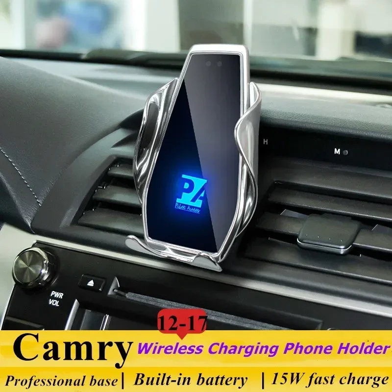 

2012-2017 For Toyota Camry Mobile Phone Holder Wireless Charger Car Mount Navigation Bracket GPS Support 360