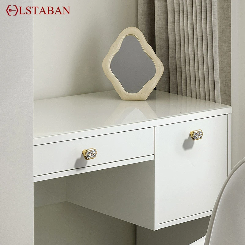 Luxury Crystal Handles Drawer Knobs Gold Black Chrome Kitchen Cabinet Handles Wardrobe Door Pulls Furniture Handle Hardware