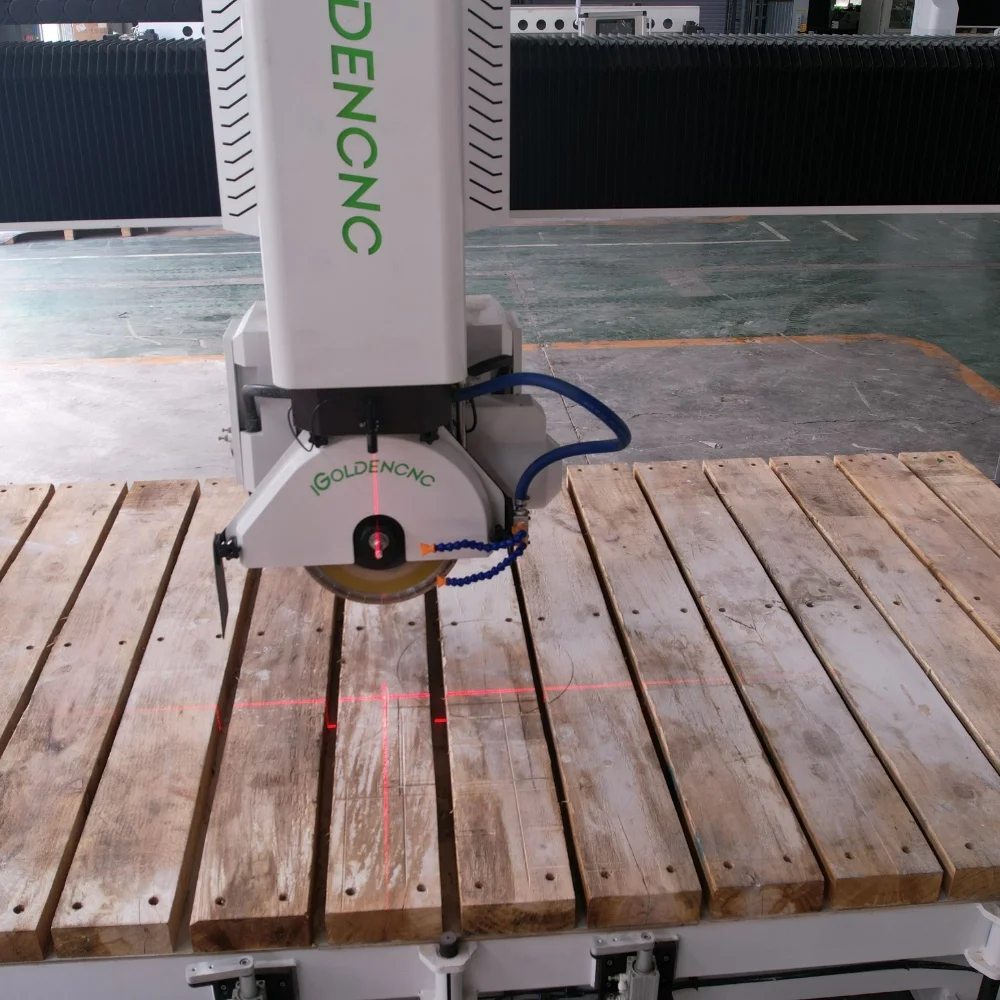 Picture 4: High Efficiency CNC 5 Axis Bridge Saw Machine for Kitchen Countertop Fabrication Granite Marble Quartz