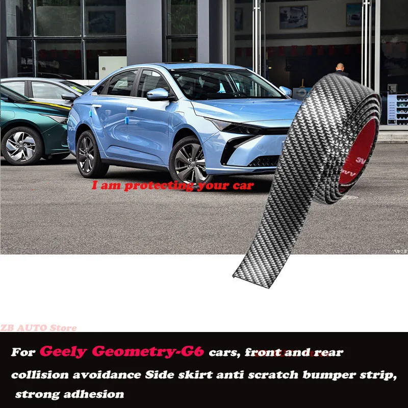 

Strong adhesive bumper strip, front and rear lip side skirts, collision and scratch resistant, suitable For Geely Geometry G6