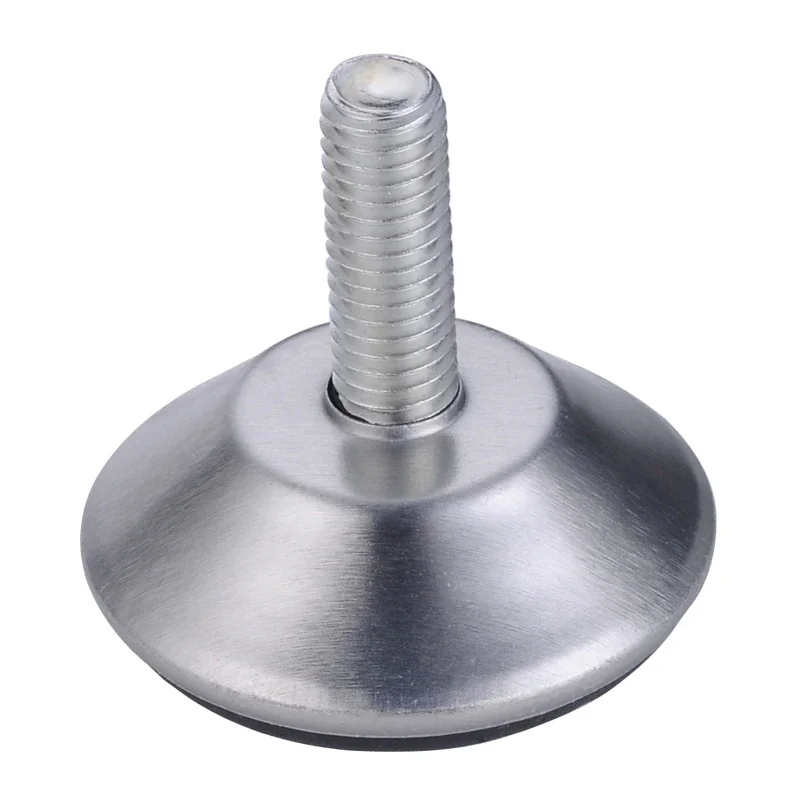 4 Pieces Steel Furniture Legs Anti-slip Base Table Cabinet Leg Pad Adjustable Leveling Feet Leveler M8 M10 Screw Various Size image 2