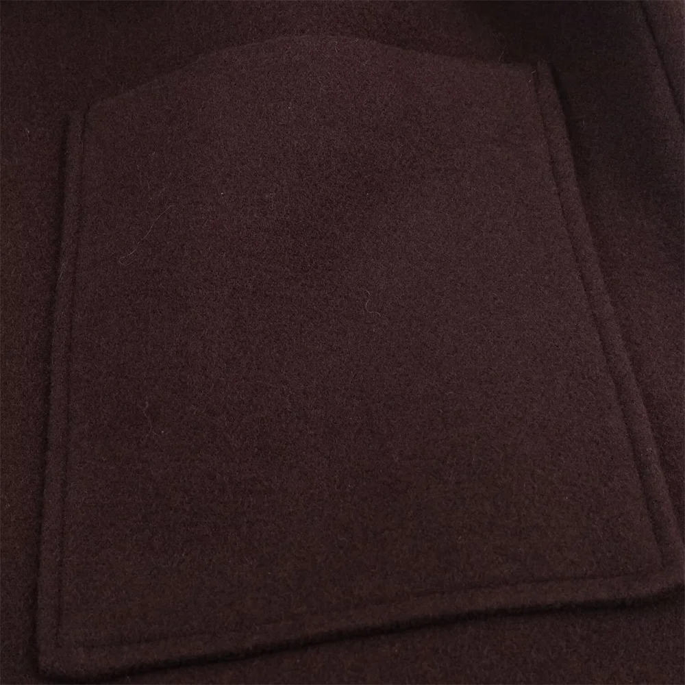 الشتاء الملابس النسائية الجديدة مزاجه الوقوف طوق أنبوب مستقيم سليم صالح حزام طويل معطف سترة #5