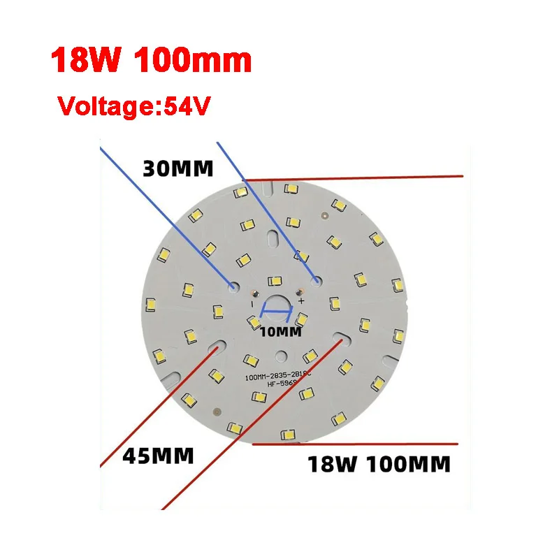 2835 SMD Led Chip 3W - 50W 32mm - 113mm Lamp Light Board Bulb Round Light Source