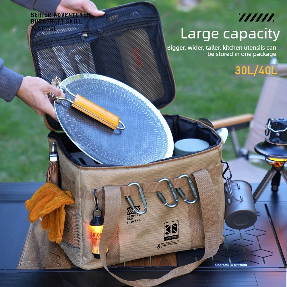 Car Trunk Organizer Foldable Storage Box - 30/42L Car Trunk Organizer Camping Storage