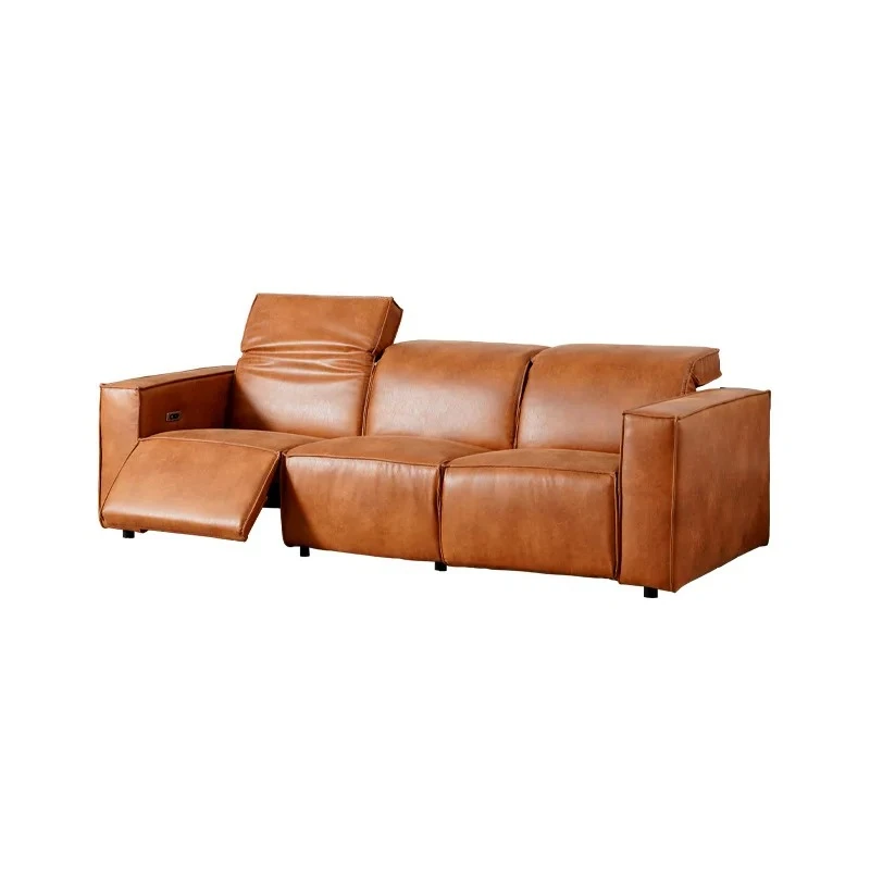 

Zero distance freedom, three independent comfort | Electric upgraded modular leather sofa
