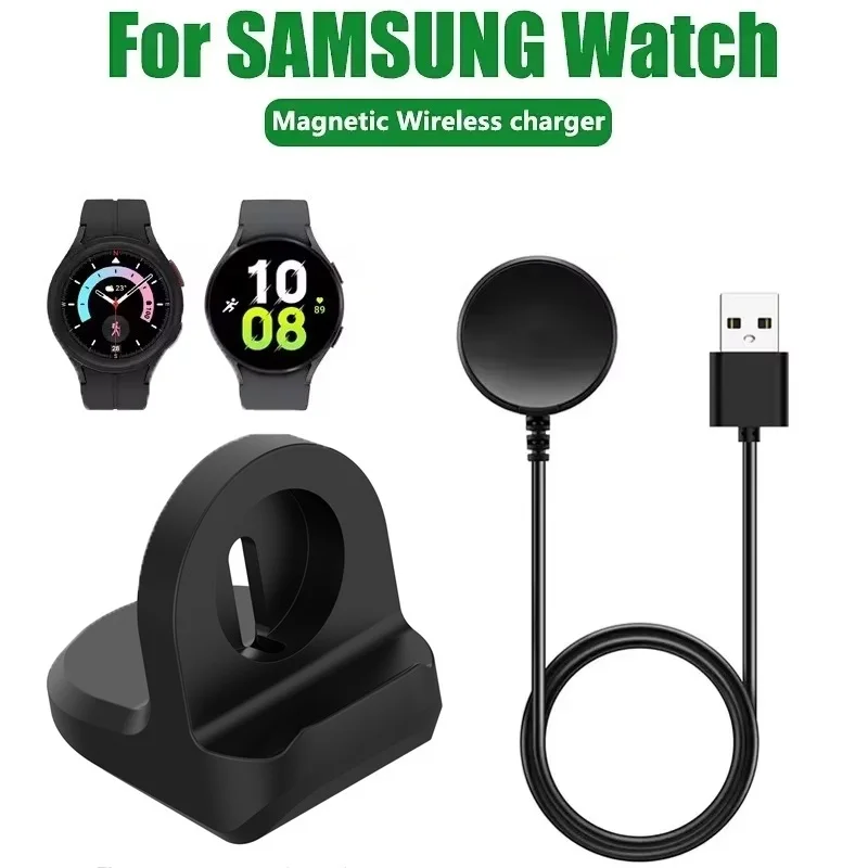 Portable Magnetic Watch Wireless Charger For Samsung Galaxy Active 2 1 USB Fast Charging Cable Dock Station For Galaxy Watch 4 3