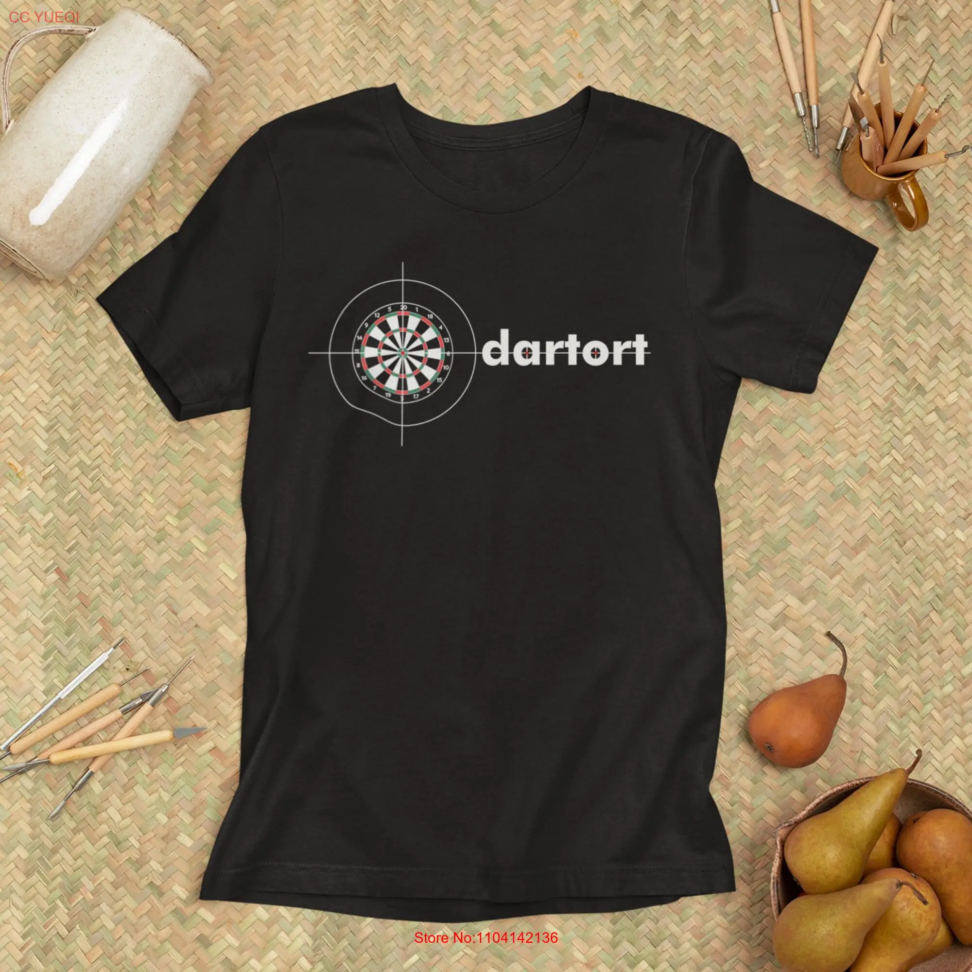 Darts T Shirt Vintage Funny Dart Player Bullseye Dartboard Men's Pub Sport long or short sleeves