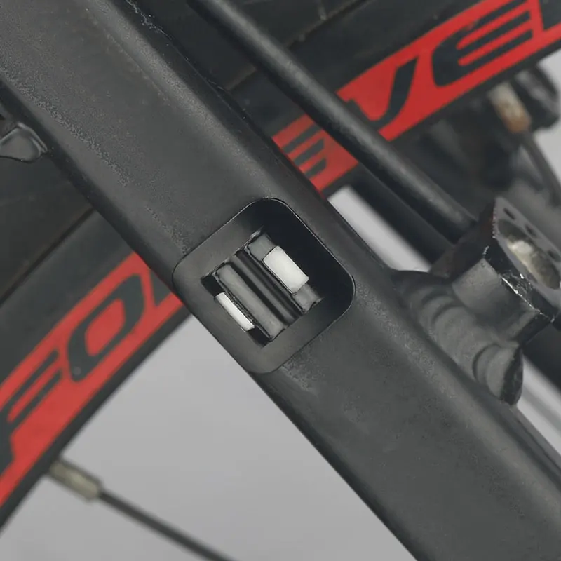 Cable Snap Clip C-shaped Buckle for Bicycle Derailleur Brake Line Entry Fixing Optional Alloy Base W/ Sticker Tool Free Install