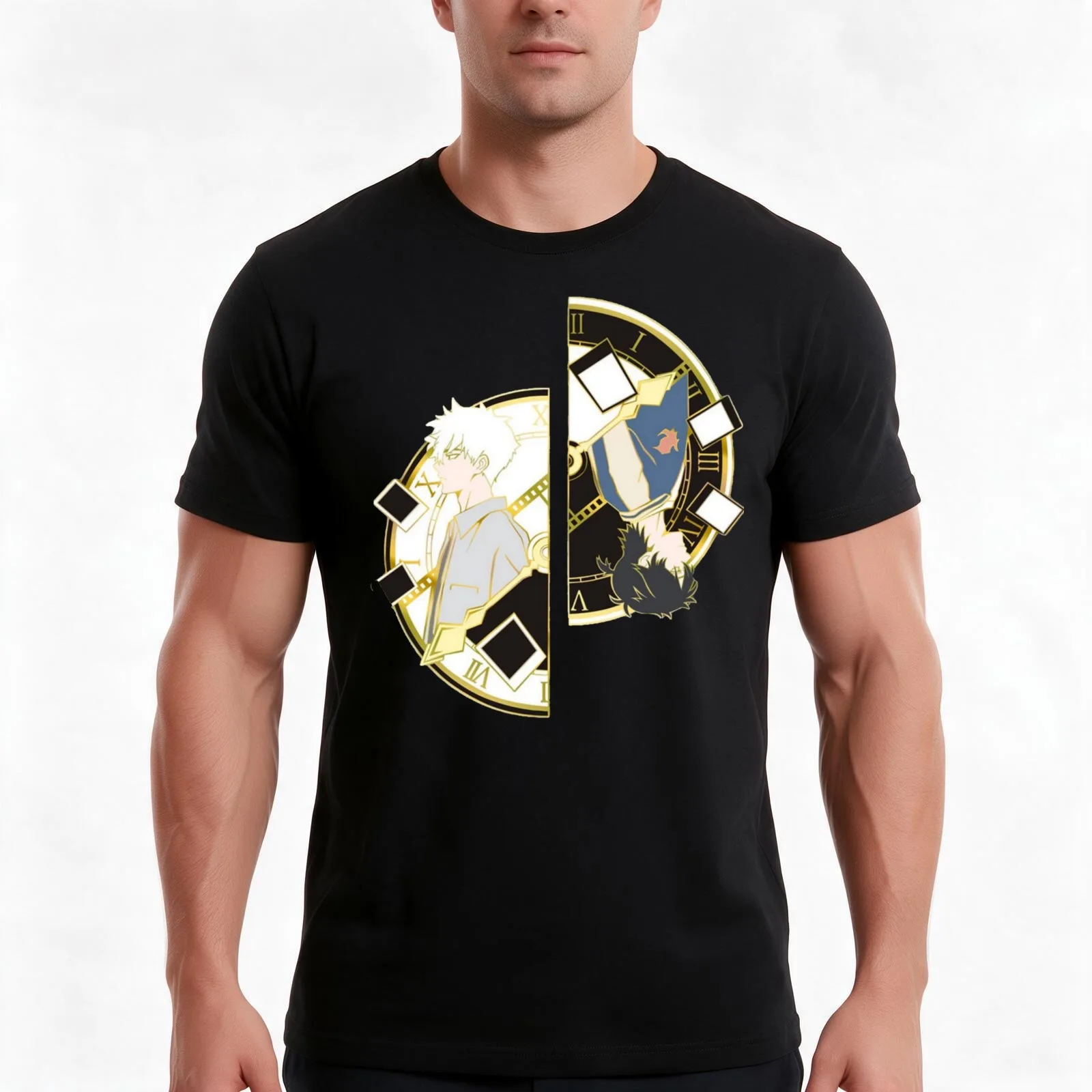 LINK CLICK T-Shirt, Summer Casual Cotton Tee, Oversized Streetwear Tops, Vintage Graphic Print, Loose Fit Short Sleeve