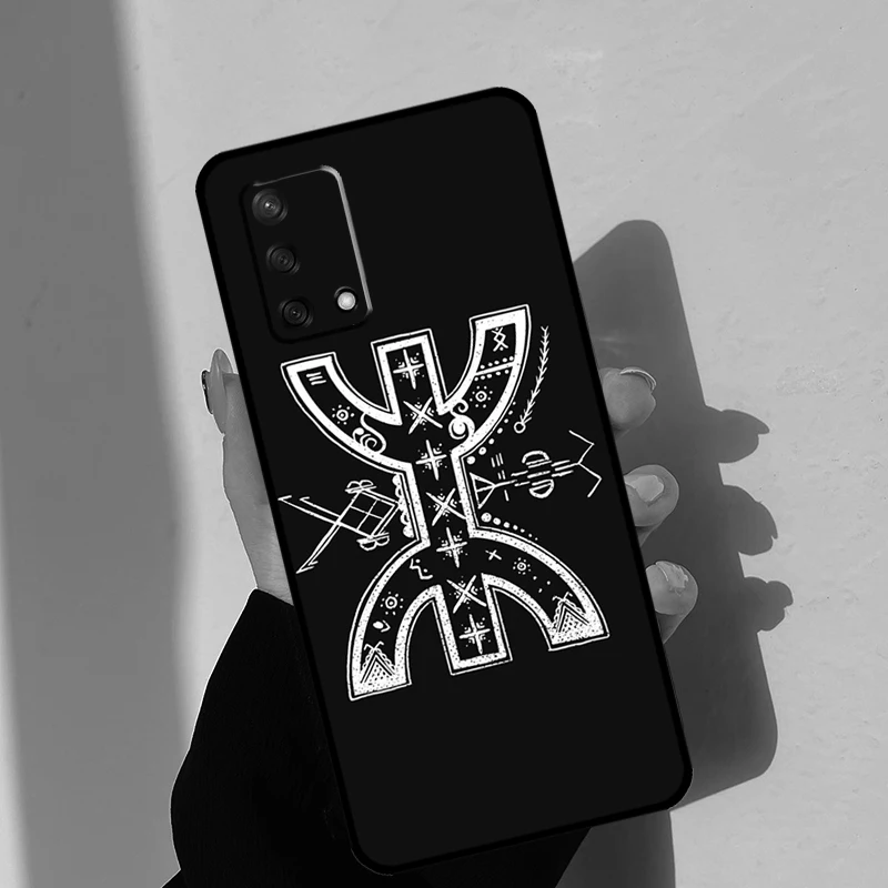 Amazigh-베르베르 플래그 케이스, OPPO A91 A93 A96 A76 A16 A15 A17 A5 A9 A53 A52 A72 A77 A54 A74 A94 A54S A53S 용
