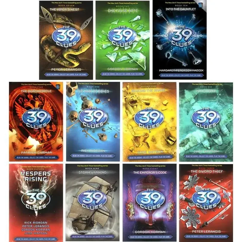 Libro book 11 Book/set The 39 Clues English Detective Story Picture Books for Children Learn English Reading Books for Kids DIFU