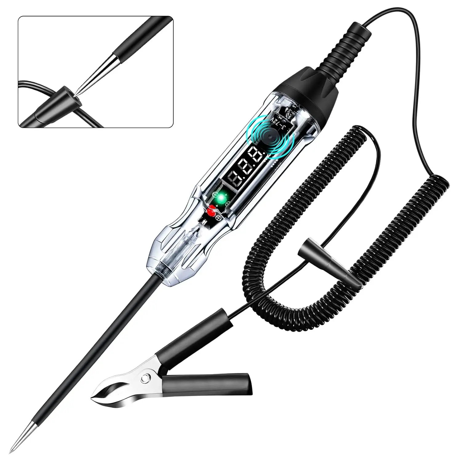 

Upgraded 3-72V Digital Automotive Circuit Tester with Voltmeter & Polarity Indication