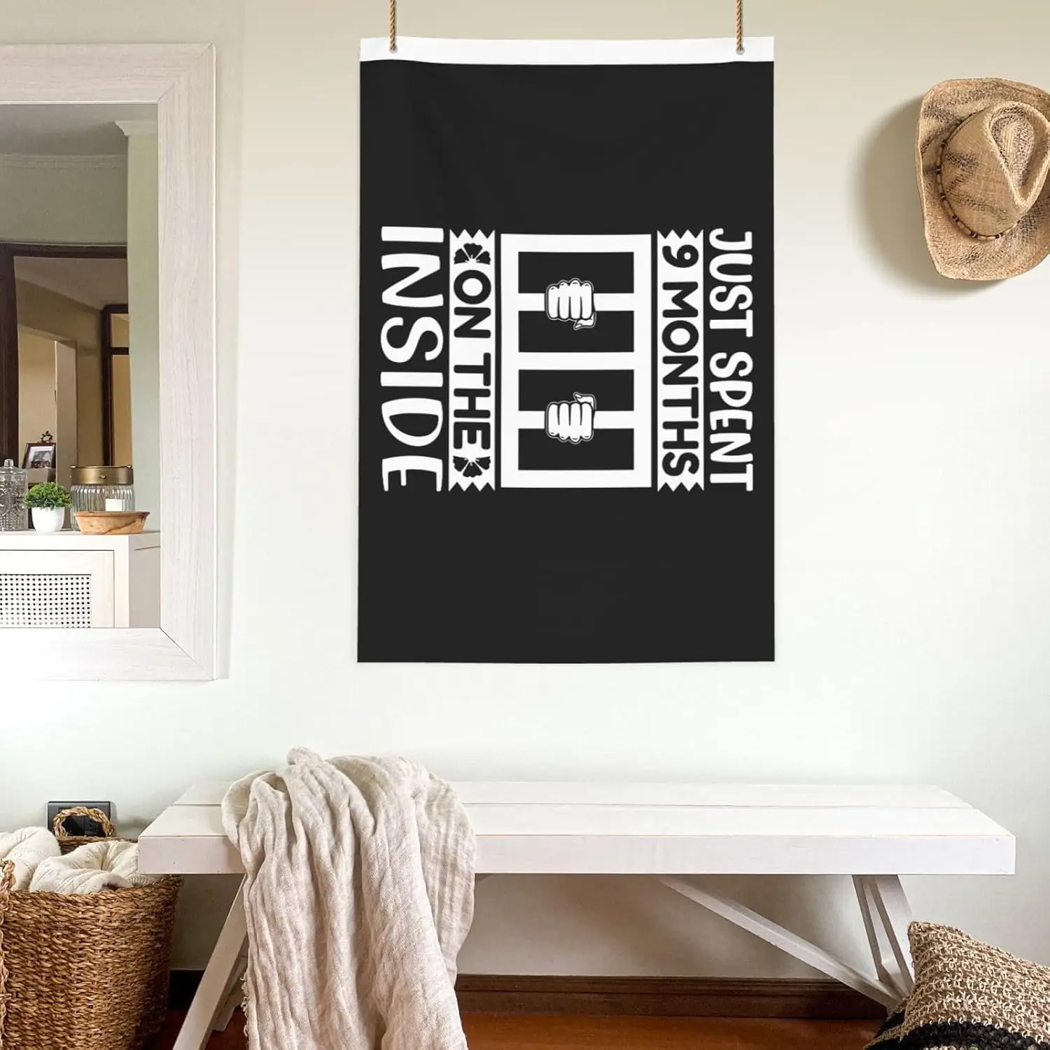 Flagnshow 100% Polyester Just Spend 9 Month On The Inside Flag