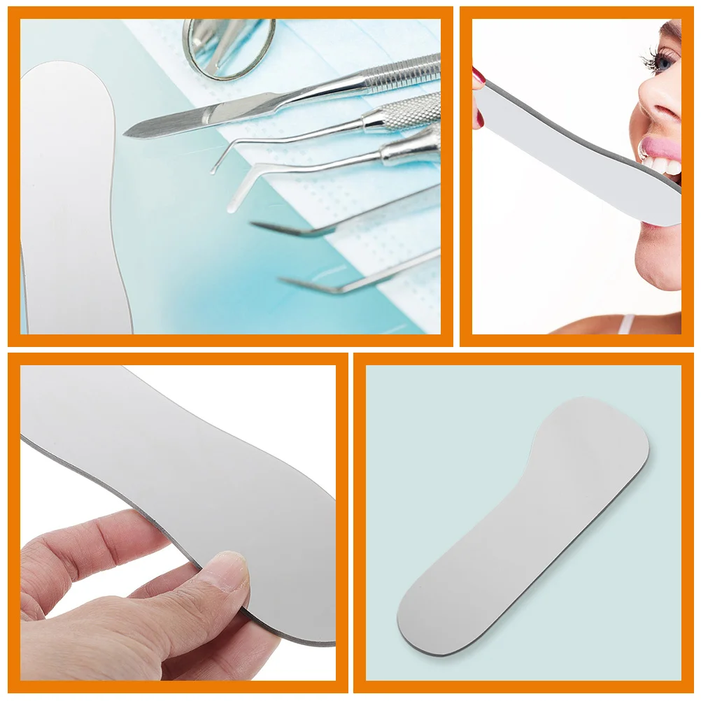 

2Pcs Professional Dental Glass Mirrors High Definition Mouth Mirror for Clinic Hospital Observation Teeth Inspection