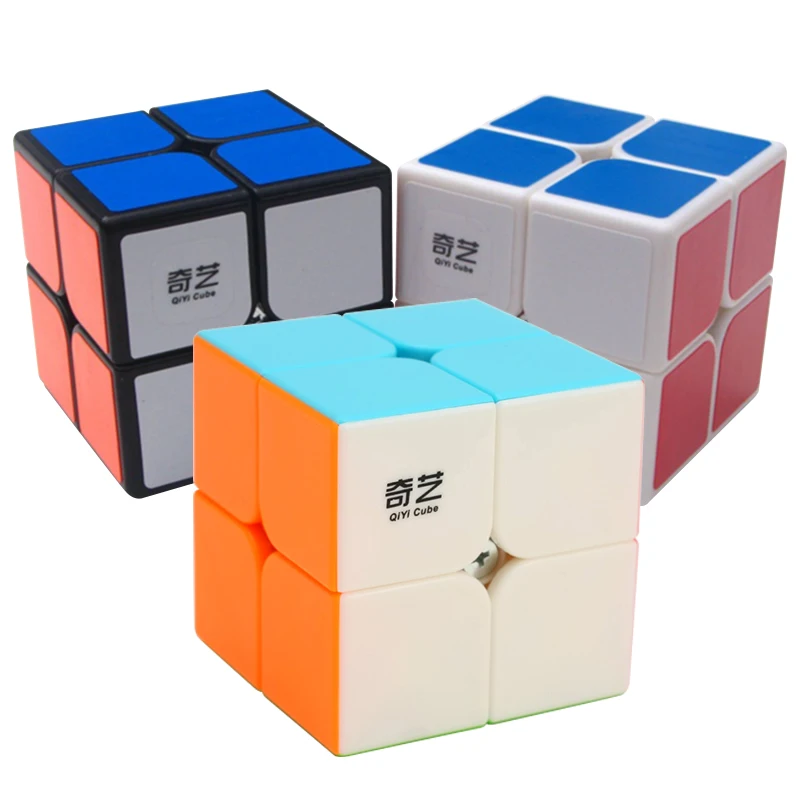 Newest QiYi QiDi S 2x2x2 Magic Speed Cube Brain Teaser Toys Puzzle Cubo Magico 2x2 Wholesale Toys Children Anti Stress Neo Cube