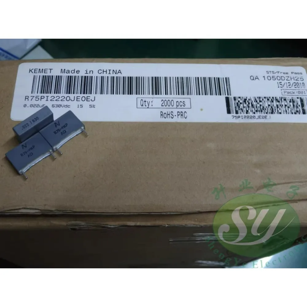 

20PCS AV R75 MKP 0.022uf/630V 22nf 223 brand new 15mm film capacitor