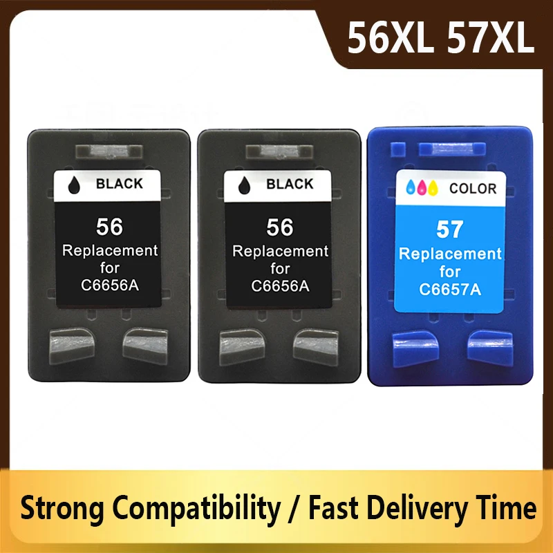 For HP 56 57 Ink Cartridge Replacement 56XL 57XL For HP56 For HP57 Deskjet 450 450cbi 450ci 450wbt F4140 F4180 5150 5550 Printer