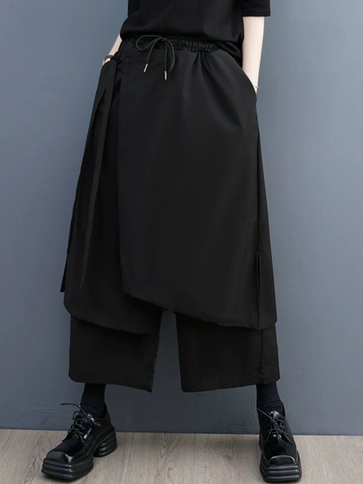 Pantalon ample à jambes larges, taille haute, neuf Points, k Sle, décontracté, ceinturé, pour femmes, nouvelle collection printemps été