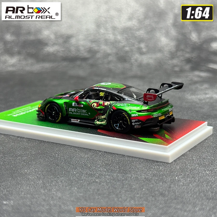 AR BOX Diecast Modell 1/64 Porsche 911 GT3 R 2026 GT Automodell Sammlerstück – Detail 7