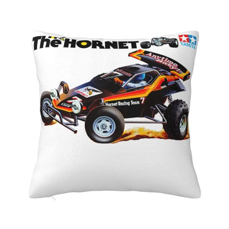 

Custom Retro RC Of Hornet Buggy Cushion Covers Tamiyas Symbol Soft Modern Pillows