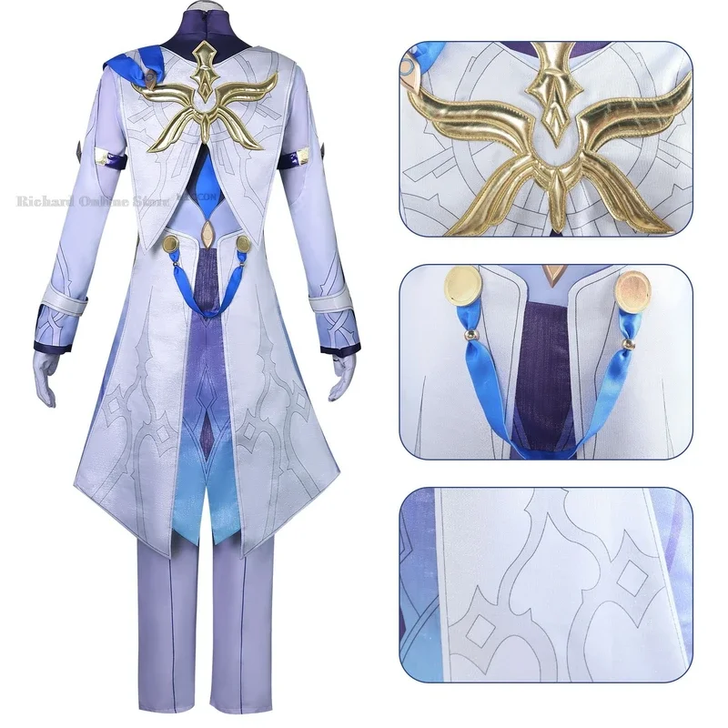 Sunday Cosplay Game Honkai Star Rail Costumes Halo parrucche Halovian Uniform Suit Wig Halloween Carnival Costume Men 2024 New Suit