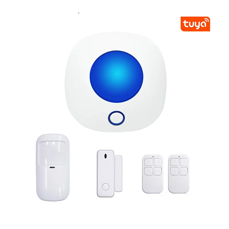 

Tuya APP Remote Control Wireless Strobe Siren Alarm System Home Security Alarm Sensor PIR Detector Door Contact