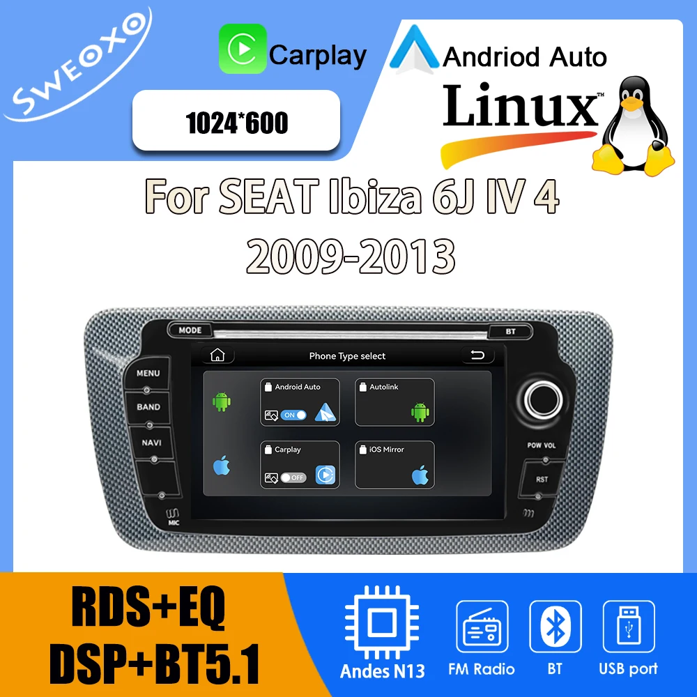 For Seat Ibiza 6J I…