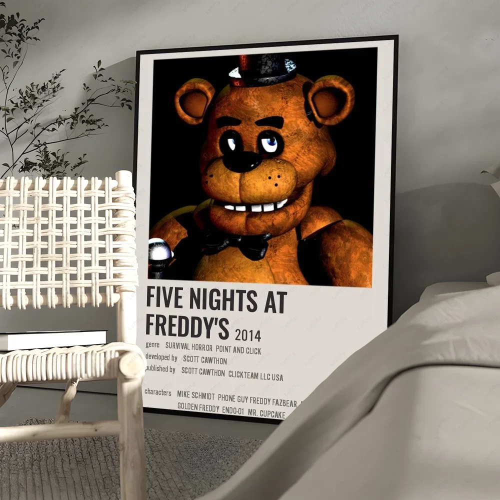 Fnaf Five-Nights-At-Freddys klassisches Poster, Wandkunstdruck, geeignet für Wohnzimmer, Schlafzimmer, Bar, Salon, Heimdekoration, Geschenk – Detail 21