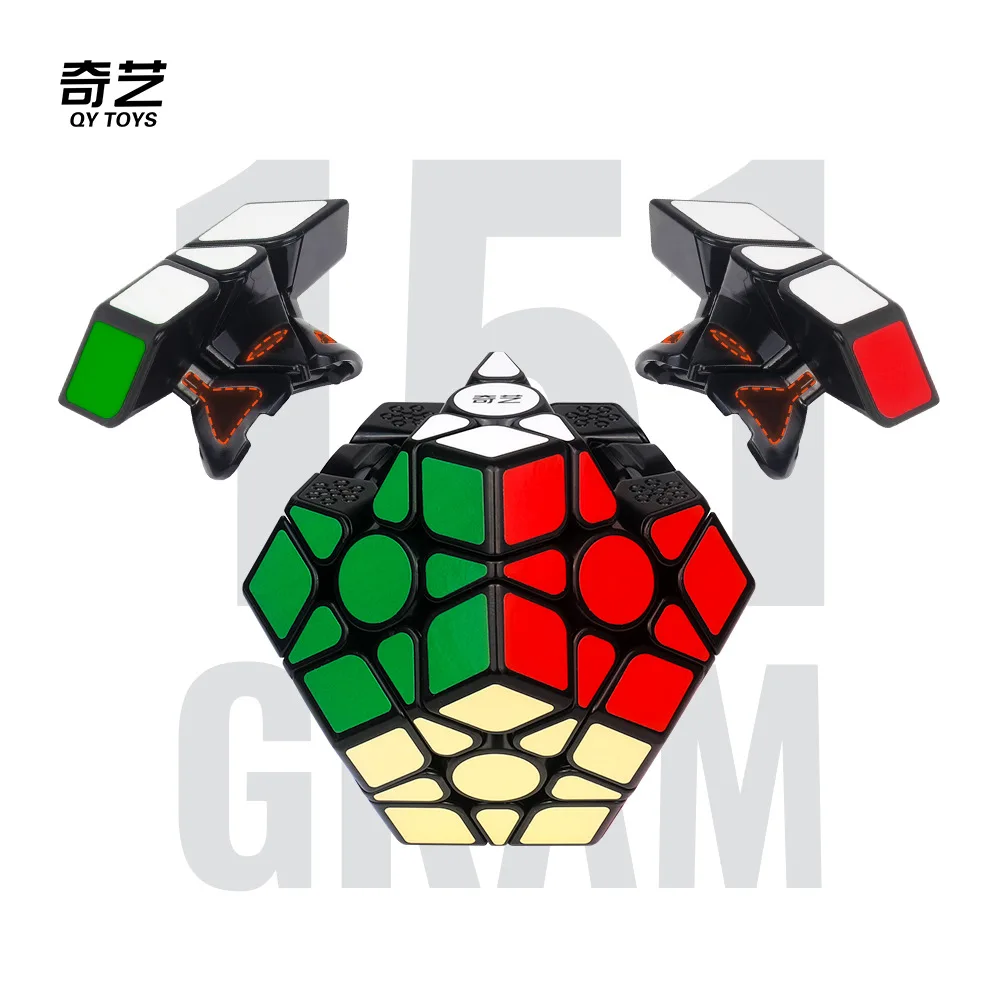 QIYI Megaminxeds Cube 3x3 بدون ملصقات احترافية سرعة مكعبات سحرية Puzzle12-Sides ألعاب تعليمية للأطفال الصغار #4