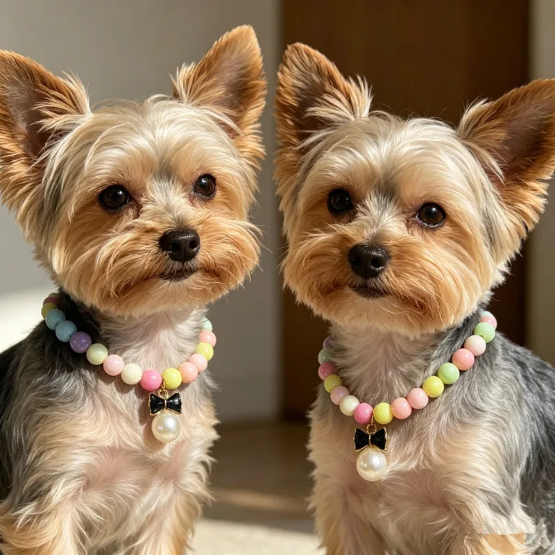 

Simple Pearl Pet Collar with Butterfly Knot Pearl Pendant XS-XL Size Adjustable Necklace Jewelry for Dog Cat Pet Accessories