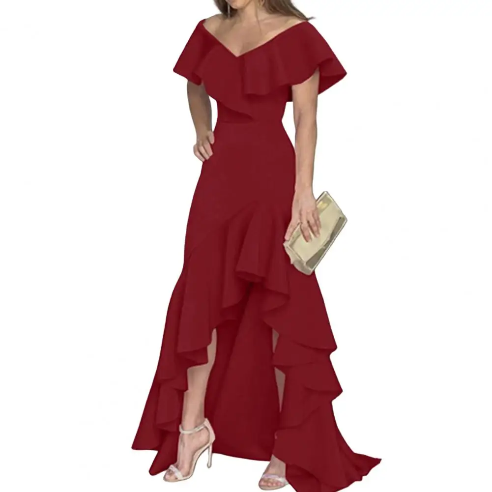 Lady Split Vintage Long Evening Party Dress Women Sleeveless Casual V Neck Maxi Dress 2024 A Line Solid Long Dress