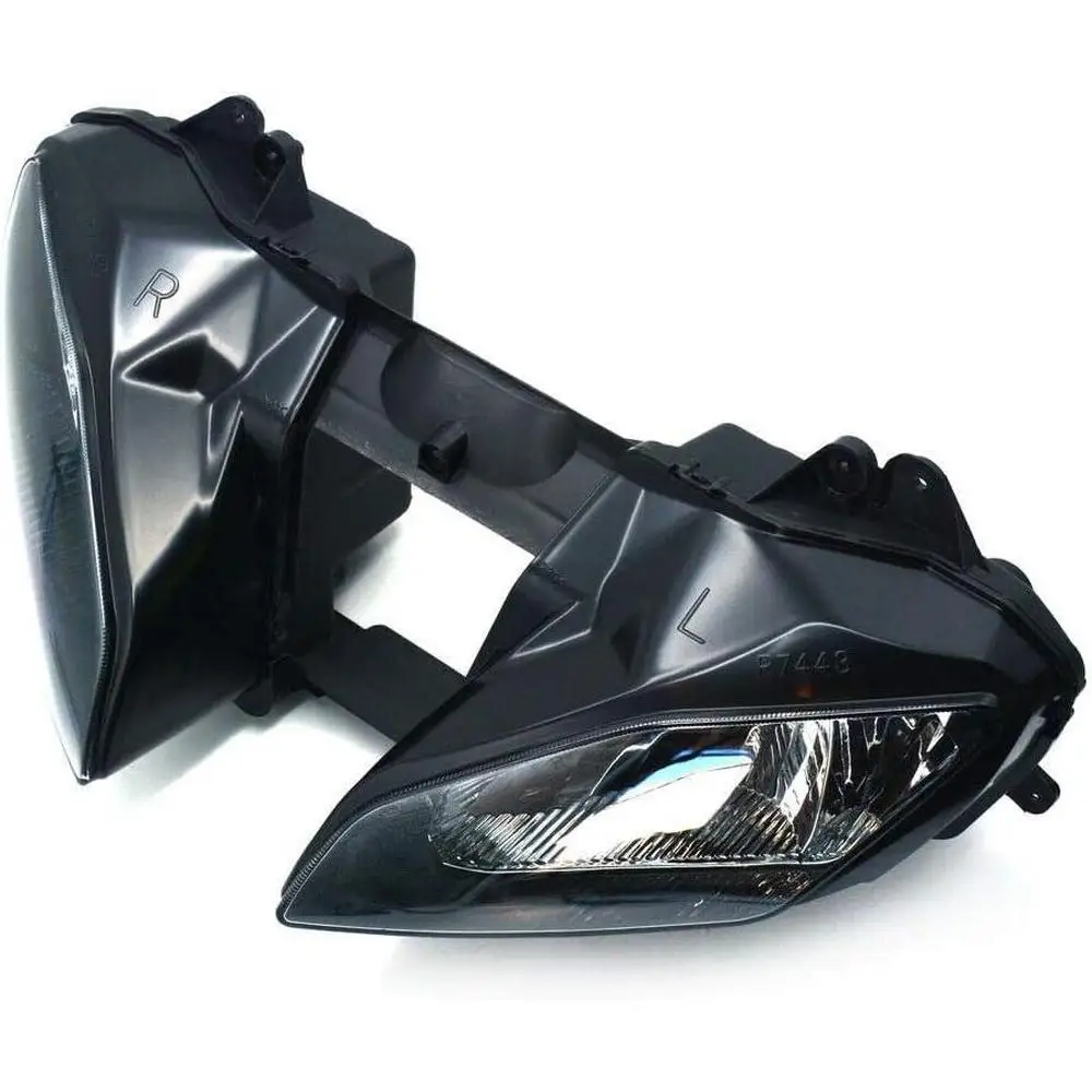 

Motorcycle Front Headlight, Bright Motorcycle Spotlights LED Headlights Plastic Spotlights Bright for YZF R6 YZF-R6 2008-2016