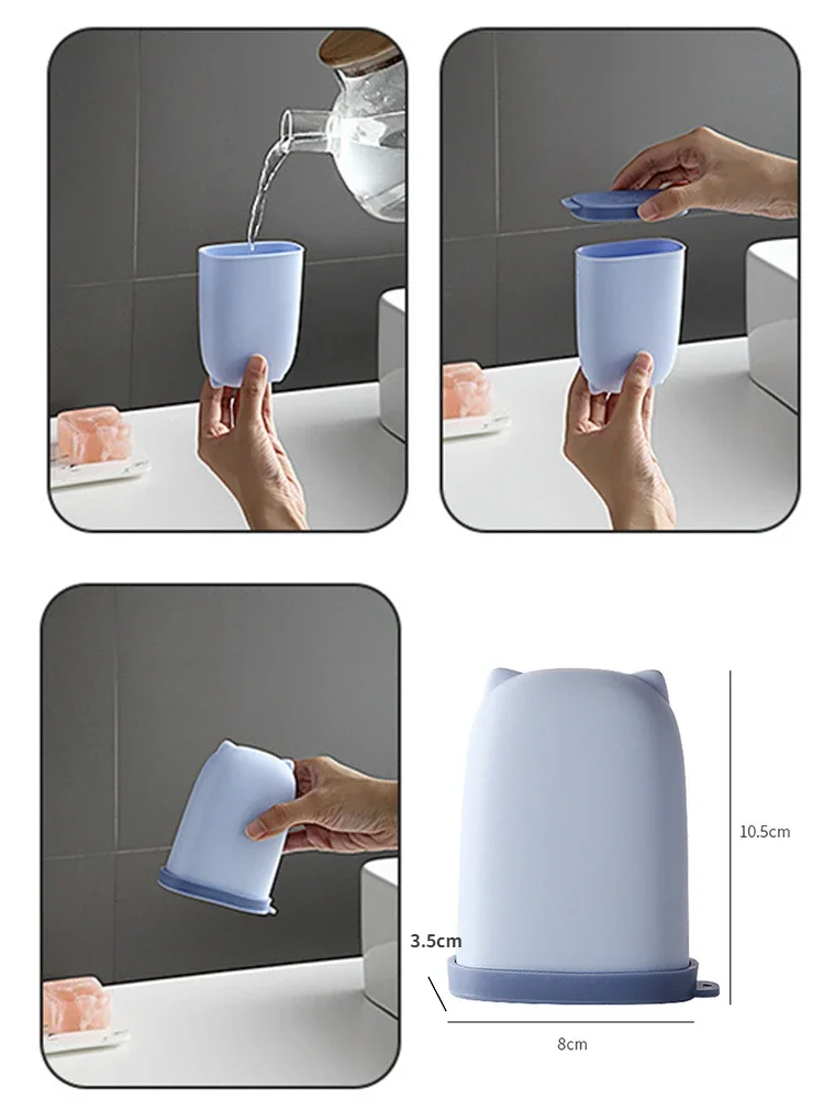 Silicone  Portable Soap Dish Waterproof Case Container Cute for Outdoor Sealing Storage Box Travel Organizer Bathroom Products