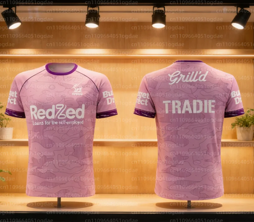 

Футболка для регби Melbourne Storm 2026, мужская, для австралийского футбола, быстросохнущая, для тренировок, повседневная спортивная одежда для взрослых