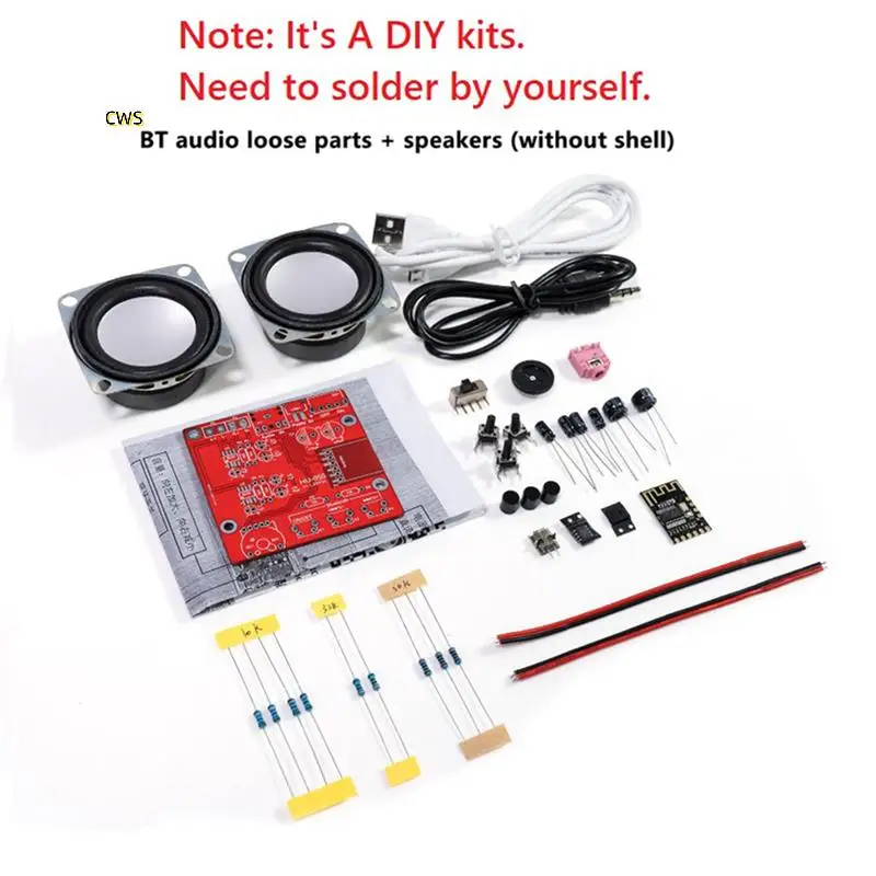 

3X DIY Bluetooth комплект динамиков USB мини домашний стерео усилитель звука DIY электронные наборы без корпуса