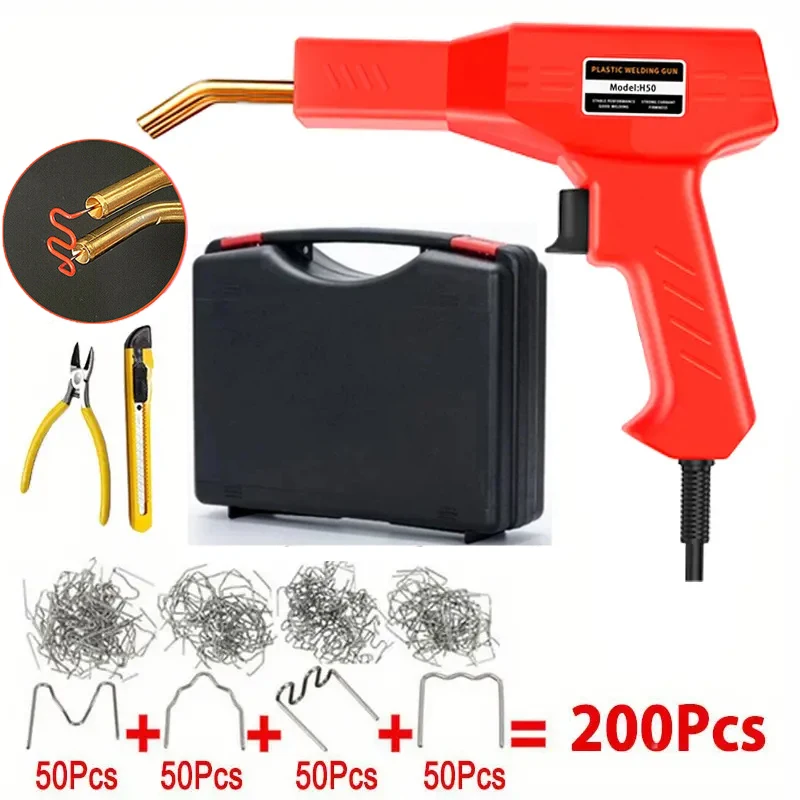220V EU Plug AU Plug UK Plug New Hot Stapler Plastic Welding Machine Bumper Repair Kit Soldering Iron For Car Gun