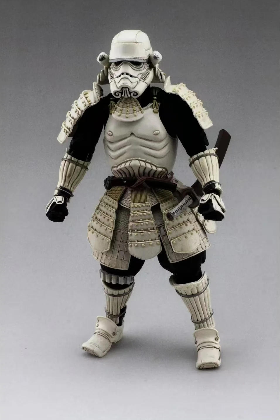15cm Star Wars Action Figure White Soldier Black Soldier Handmade Samurai Model Box Set Action Doll Ornament Toy Collection Gift