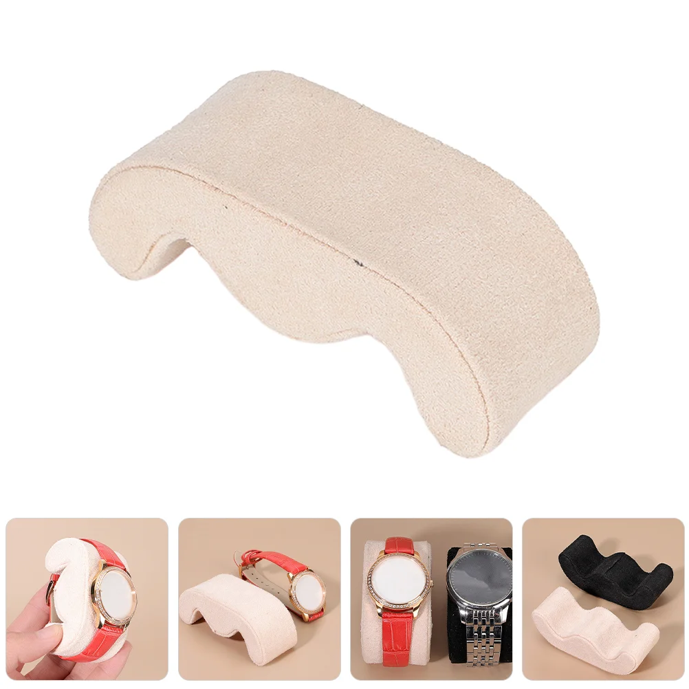 Watch Pillow Cushion Jewelry Display Bracelet for Watches Pillows Sponge Holder Black Throw