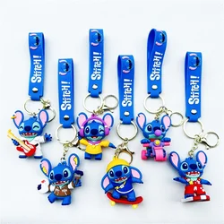 Keychain Lilo & Stitch Pendant Keychains Holder Car Key Chain Key Ring Mobile Phone Bag Hanging Jewelry Wholesale Gifts
