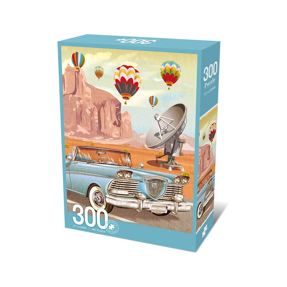 Legpuzzels voor volwassenen/kinderen 300 stuks Vintage auto Legpuzzels Families Games Speelgoed voor thuis Art Decor Puzzels 15 "x 10"