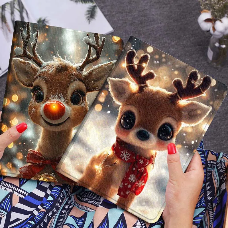 

Deer Cartoon Popular Cool Gift For Xiaomi Mi Pad Mini 4 5 6 7 SE Pro Plus Redmi Pad 2 SE 2025 8.8 11 Foldable Tablet Case