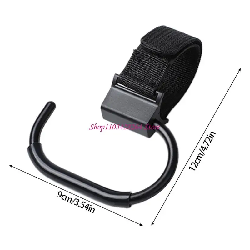 Strong Aluminum Strollers Accessory with 360 Degree Rotation Long Hook 2pcs for Hanging Essential Active