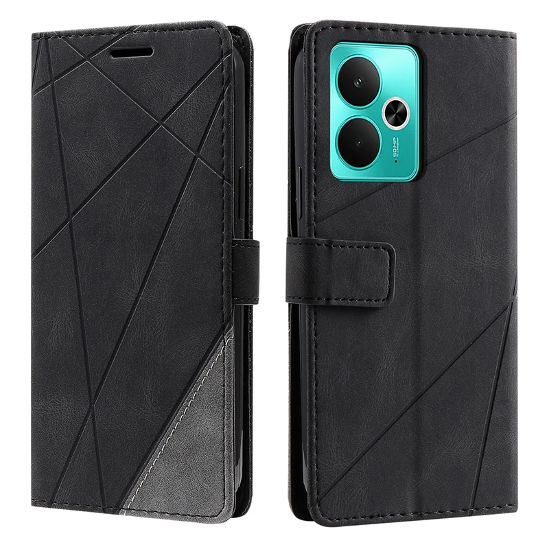 ل Coque Realme 14 5G غطاء فاخر محفظة قلابة حافظة جلدية على Fundas Realme 14 RMX5070 Realme14 14T 5G RMX5078 الحالات الهاتف