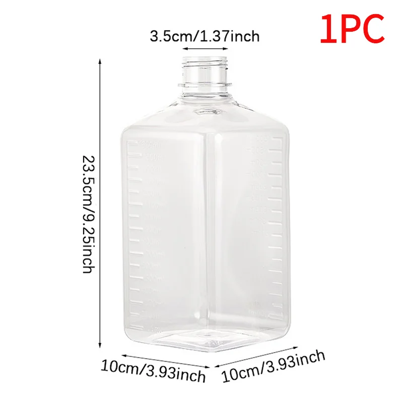 1PC 1600ml Liquid Dispenser with Scale Coffee Syrup Bee Drip Bottle with Hydraulic Pump and Nozzle Head Kitchen Honey Container.