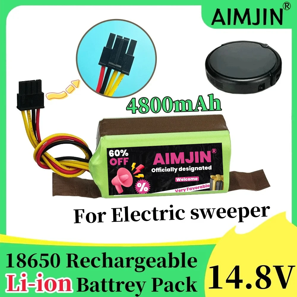 

Бестселлер 14,8 В 4800 мАч, сменный аккумулятор для робота-пылесоса для LIFERO RX9 360 S5 S7pro T90 Proscenic KAKA760 P1S P2